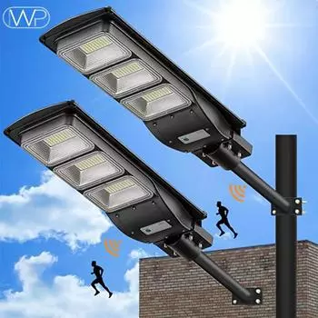 2000 Вт солнечный уличный фонарь на открытом воздухе с дистанционным управлением водонепроницаемый для сада Jardin Para внешний пейзажный прожектор настенный прожектор с питанием от наводнения 450LED-1PCS