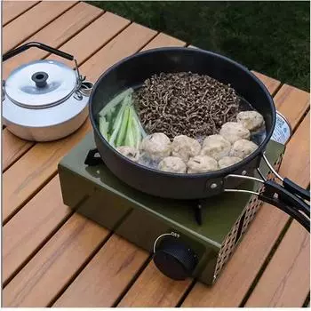 2000 Вт Высокомощные металлические печи для кемпинга на открытом воздухе Портативная печь для пикника и барбекю Приготовление пищи Посуда Печь с сумкой для хранения