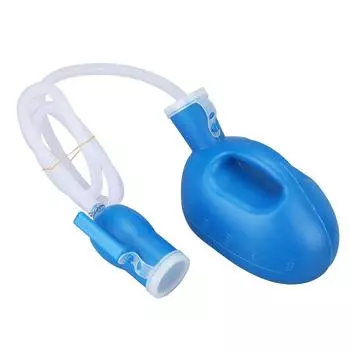 2000ml Urine Bottle Large Capacity Good Sealing Thickened Portable Pee Bottle for Home Hospital The синий