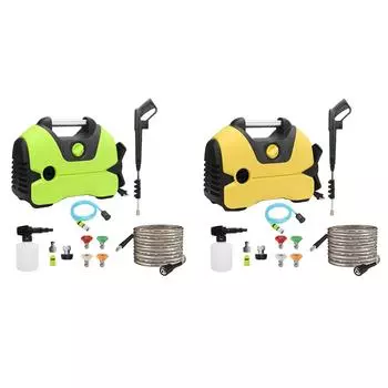 2000PSI 1.2GPM электрическая мойка высокого давления с 32-футовой выпускной трубой пенная пушка насадка высокого давления Green