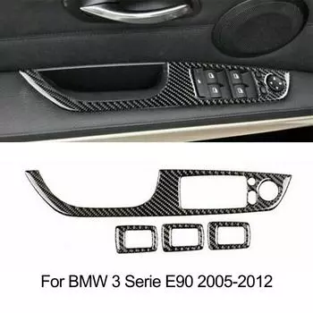 2005-2012 Углеродное волокно для BMW 3 серии, кнопка переключения, никогда не выцветает, совершенно новая left rudder