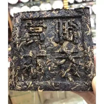 2006 Чай Ba Jiao Ting Royal Reward Arbor Square 200 г Чай Пуэр Зеленый кирпич 200 г