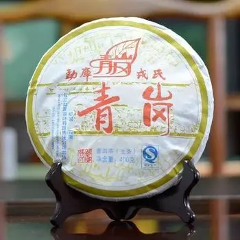 2007 Mengku Qinggang Pu-erh Сырой пуэр Puer Qizi Чайное печенье (Зеленый Торт) 400г