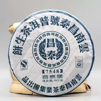 2007 Yunnan Chang Tai Classic 7548 Чай Пуэр Чангтай Шэн Пу Эр Сырой Пуэр 357г