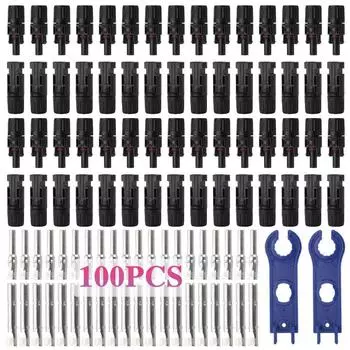 200/100/40/20/10 шт DC солнечный разъем 1000V30A панель Stecker IP67 водонепроницаемый комплект разъемов для кабеля PV/MC 2.5/4/6 мм