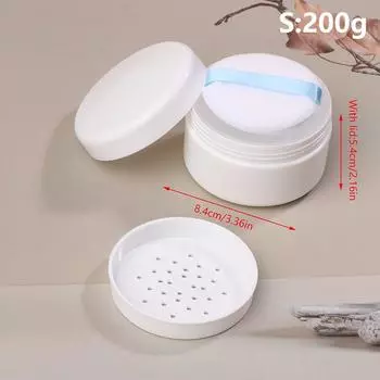 200/250/300G Loose Powder Case Loose Powder Setting Powder Honey Powder Dispenser Toner Empty Case With Puff Sifter Lid