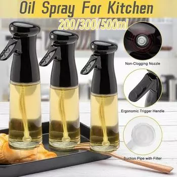 200/300/500 мл Распылитель для масла Домашняя кухня Диспенсер для масла для приготовления пищи Фитнес Сжигание жира Кемпинг Барбекю Выпечка Уксус Соевый соус Распылитель