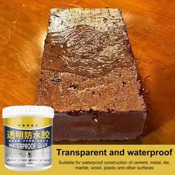 200/300G прозрачный водонепроницаемый герметик невидимое прозрачное водонепроницаемое покрытие для внутренних работ, наружных работ, стен, крыш, антипротечки, ремонт водонепроницаемый клей 200