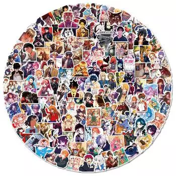 200 Аниме Наклейки Микс и Матч Мультяшные Дневные Манга Наклейки Чемодан Скейтборд Холодильник Мобильный Телефон Канцелярские Товары Наклейки для DIY