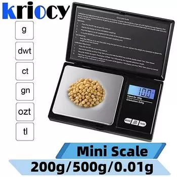 200 г 500 г x 0,01 г Высокоточные цифровые кухонные весы Ювелирные весы Цифровые весы Карманные весы Электронные весы