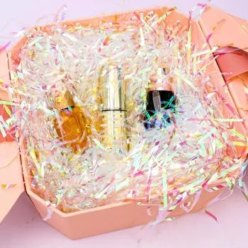 200 г блестящих конфетти, обрезки цветной пленки и полосатая веревка для самостоятельной упаковки подарков и наполнения корзин на свадьбу, день рождения, день святого Валентина 200g/7oz