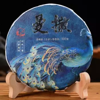 200 г Юньнаньский сырой пуэр, китайский органический пуэр, зеленый чай Пуэр Шэнча 200g