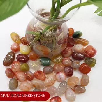 200 г/упаковка, украшения из натурального камня, разноцветные речные камни, галька в виде цветка дождя, булыжник для горшечных растений, аквариумов, домашнего декора, ювелирные изделия 200g разноцветный