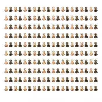 200 комплектов винтов Chicago 0,3x0,2 дюйма с круглой головкой, прочные, долговечные, широко используемые в кожевенном деле разноцветный