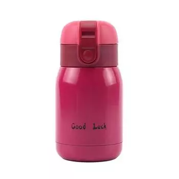 200 мл/360 мл Вакуумная чашка Симпатичная пищевая большая емкость Герметичная длительная консервация Питьевая изоляционная бутылка из нержавеющей стали Термокружка для кофе 200ML красный