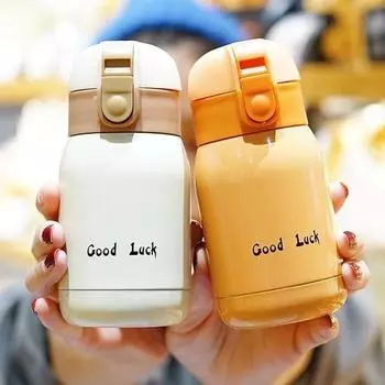 200 мл/360 мл Вакуумная чашка Симпатичная пищевая большая емкость Герметичная длительная консервация Питьевая изоляционная бутылка из нержавеющей стали Термокружка для кофе 200ML красный