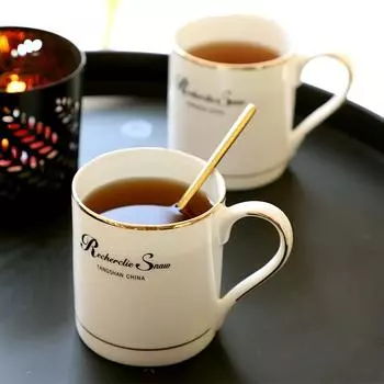 200 мл кружки для кофе из костяного фарфора с ложкой, белая фарфоровая чашка для чая, чашка для чая, стакан для воды, для офиса, дома, подарков на помолвку