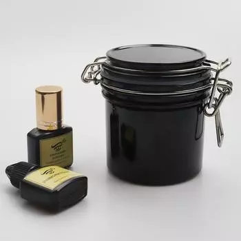 200 мл Отдельный контейнер для хранения клея для ресниц Подставка для клея Активированное наращивание ресниц Запечатанное хранилище Инструменты для макияжа белый