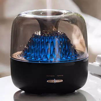 200 мл увлажнитель воздуха 2 режима распыления подарок арома диффузор эфирное масло с подсветкой чёрный