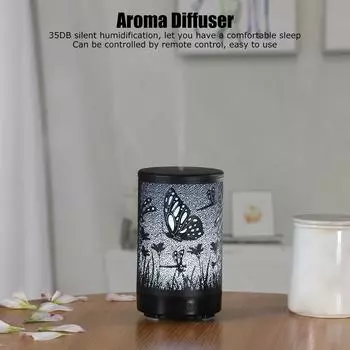 200 мл увлажнитель воздуха аромадиффузор диффузор эфирных масел 200 мл 7-цветный светодиодный светильник пульт дистанционного управления увлажнитель для домашнего офиса 100240 В US