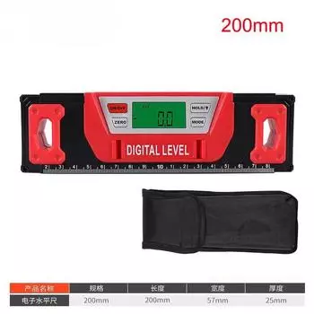 200 мм 300 мм Магнитный алюминиевый сплав пузырьковая линейка спиртовой уровень высокоточная линейка DIY инструмент