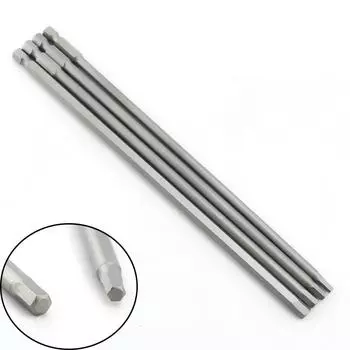 200 мм Твердая и длинная электрическая отвертка S2 Набор шестигранных бит Шестигранная головка Шестигранный хвостовик Магнитная отвертка Биты Ручные инструменты