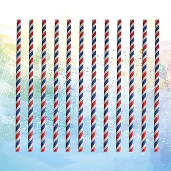 200 Pcs Milk Straws Cocktail Wedding Decor Groovy 4th Decorative Drinking Love