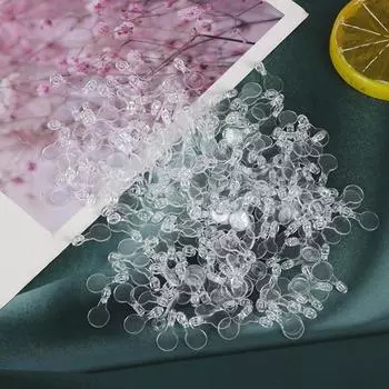 200 шт 16*8 мм акриловые прозрачные ювелирные крючки для поделок своими руками для кабошонов