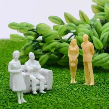 200 шт 1:100/150/200/300 Scale Hnadmade Multi-Style Pose Scale Model White Miniature Figures Architectural Models People Figures