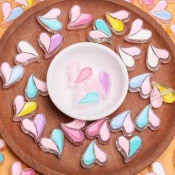 200 шт. 24 мм DIY браслет с капельным маслом свободные бусины акриловые аксессуары новая прозрачная цепочка для мобильного телефона Love Face