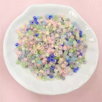 200 шт. 2,8*2,7 мм акриловые кремовые рисовые бусины для ожерелий, сережек, ювелирных изделий, модные свободные бусины, материал для рукоделия