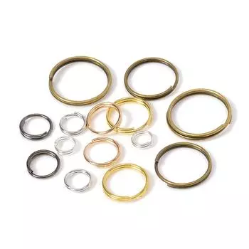 200 шт. 5-14 мм брелоки для ключей с открытым прыжком, разрезные кольца, двойные петли, круговой брелок, держатель для ключей, разъемы для изготовления ювелирных изделий 12mm