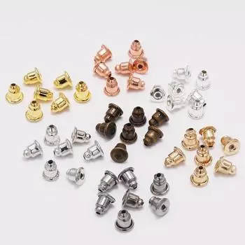 200 шт., 5*6 мм, колпачки для сережек, заглушки, заглушки, свитки, гайки для ушей, фурнитура, сделай сам, заблокированные серьги, заглушки, аксессуары для ушей