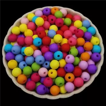 200 шт. 6 мм полихромные однотонные акриловые матовые круглые бусины DIY фурнитура для изготовления ювелирных изделий ручной работы материал ожерелье браслет
