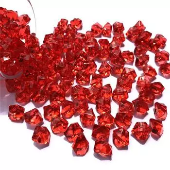 200 шт. акриловые кристаллы драгоценный камень дробленый лед камни аквариум цветной камень ваза для аквариума ландшафтное украшение белый