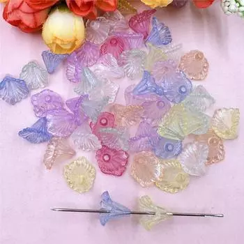 200 шт., акриловые ювелирные изделия «сделай сам», аксессуары для ювелирных изделий, серьги «Утренняя слава», свободные бусы, ожерелье, 9 цветов, браслеты 14,3*10 мм оранжевый