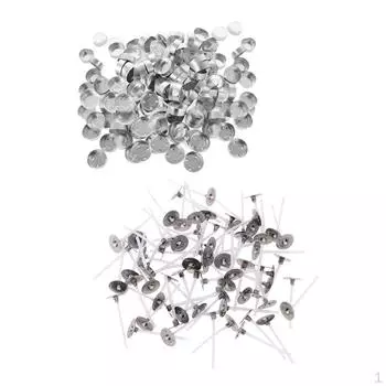 200 шт., алюминиевый корпус с простым верхом, контейнеры для чашек для чайных ламп + фитили для свечей (30мм) С участием