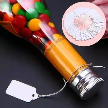 200 шт., белые бумажные этикетки с веревкой, гладкие письменные этикетки, подарочные товары, бумажные подвесные кружевные ценники белый