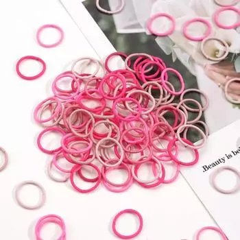 200 шт. Детские эластичные резинки для волос для девочек, детские резинки для волос конфетных цветов, резинки для хвостиков, детские повязки на голову, детские аксессуары для волос