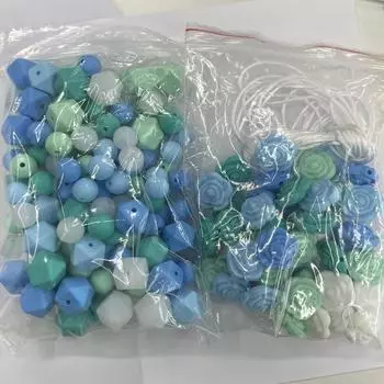 200 шт. Diy ожерелье браслет набор бусин силиконовые бусины для ручной работы браслет ювелирные изделия с 5 м