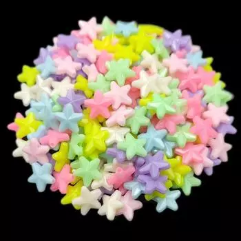 200 шт. DIY ремесла звезда цветок бабочка ожерелье браслет кулон свободные бусины для изготовления ювелирных изделий 9mm Flower