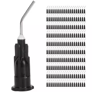 200 шт. изогнутый кончик иглы для чистки зубов, шприц для индивидуального ухода