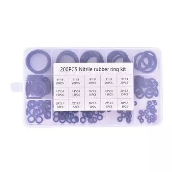 200 шт./компл. комплект уплотнительных колец, резиновые уплотнительные кольца Hydrolock, шайба, уплотнительная прокладка, ассортимент