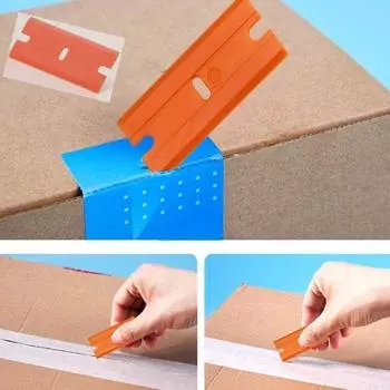 200 шт./компл. многоцелевые острые лезвия для бритвы, простые инструменты для установки и удаления, пластиковый скребок для лезвий бритвы