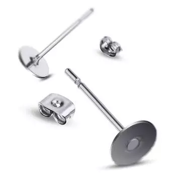 200 шт./компл. серьги-бабочки из нержавеющей стали, серьги-шпильки, аксессуары для самостоятельного изготовления 200pcs S Earring Back