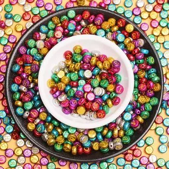 200 шт круглые бусины с буквами «сделай сам», ожерелье, браслет, акриловые бусины с буквами и цифрами для изготовления ювелирных изделий White Black