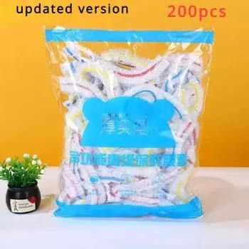 200 шт. кухонных принадлежностей одноразовые пластиковые пакеты крышки для еды пакеты Ziploc кухонные мешки для хранения продуктов фрукты