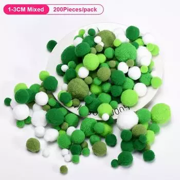200 шт./лот 10-30 мм помпоны цвета конфеты меховые шарики красочные пушистые помпоны шарики меховые шарики для DIY украшения ручной работы детали