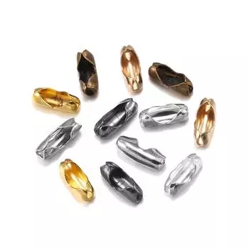 200 шт./лот, диаметр 1,5/2/2,4/3,2 мм, разъемы для шариковой цепи, застежки, разъемы для изготовления ювелирных изделий своими руками, поставки 1.5mm