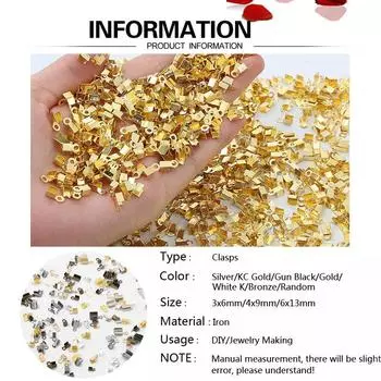 200 шт./лот для DIY разъемы для шнурков из бисера, кожаные колпачки с наконечниками, обжимные зажимы, лента для изготовления ювелирных изделий, нежные ювелирные аксессуары, поставки 36mm чёрный